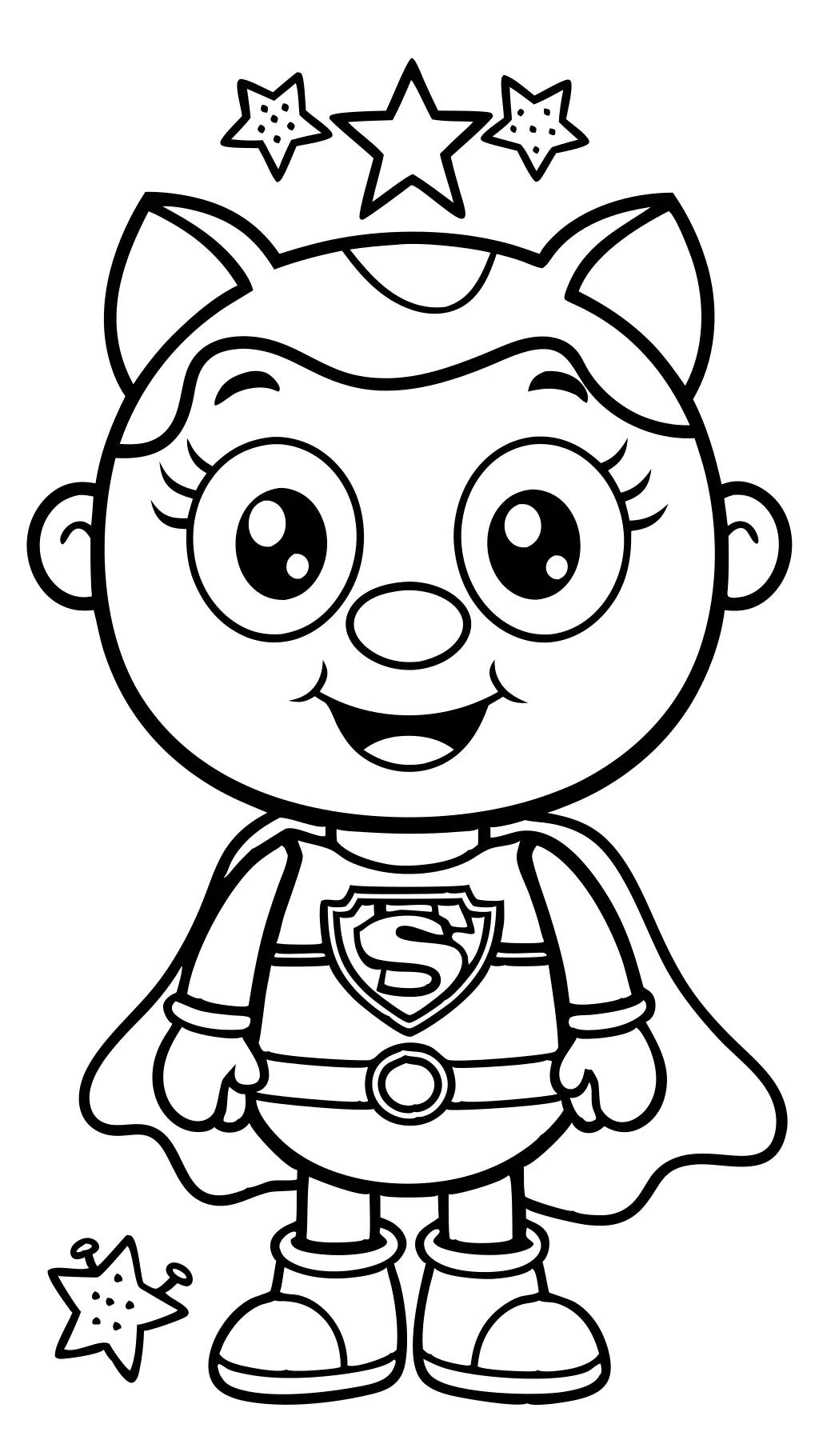 super why color pages